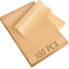 100Pcs Parchment Paper Sheets, 9×13 In 12×16 Inches, Unbleached Natural