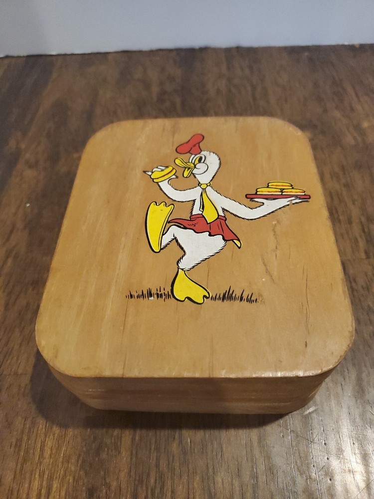 Vintage Wood Hamburger Press Mold Double Sided Mid Century Kitchen Decor RARE