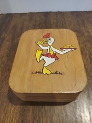 Vintage Wood Hamburger Press Mold Double Sided Mid Century Kitchen Decor RARE