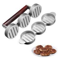 Mini Burger Press Three Molds Patty Maker Slider Press BBQ Picnic 1 PCS