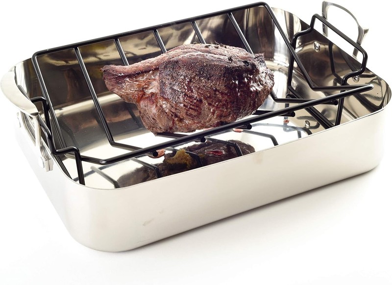 Nonstick Roasting Rack Heavy Duty Extra Large 13" x 10" 1-Count gallery