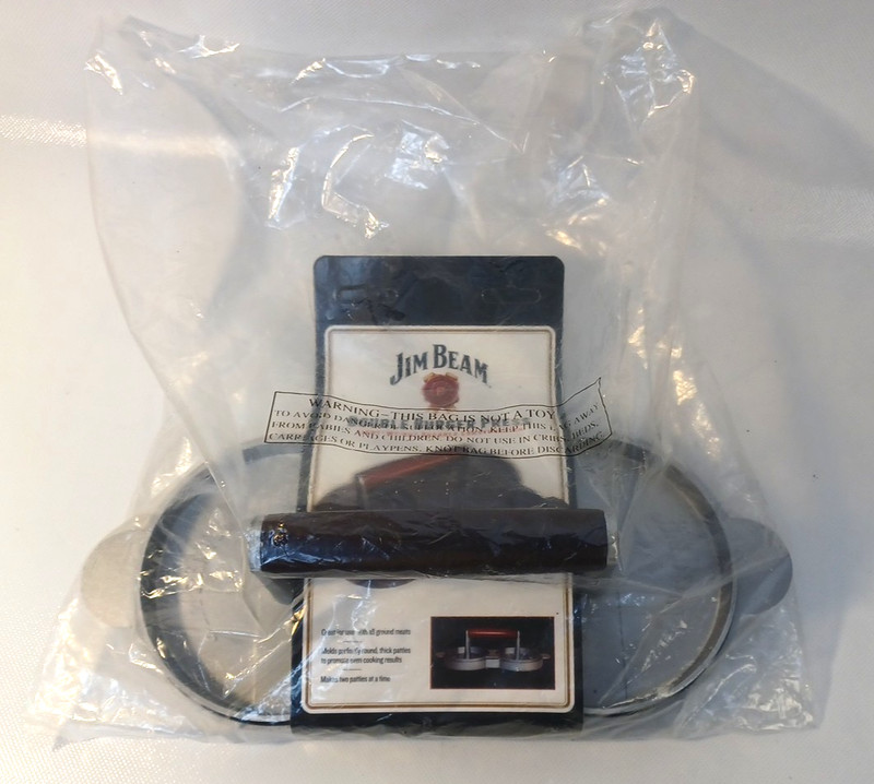 Jim Beam Non Stick Heavy Duty Aluminum Double Burger Grilling Patty Press JB0169 gallery