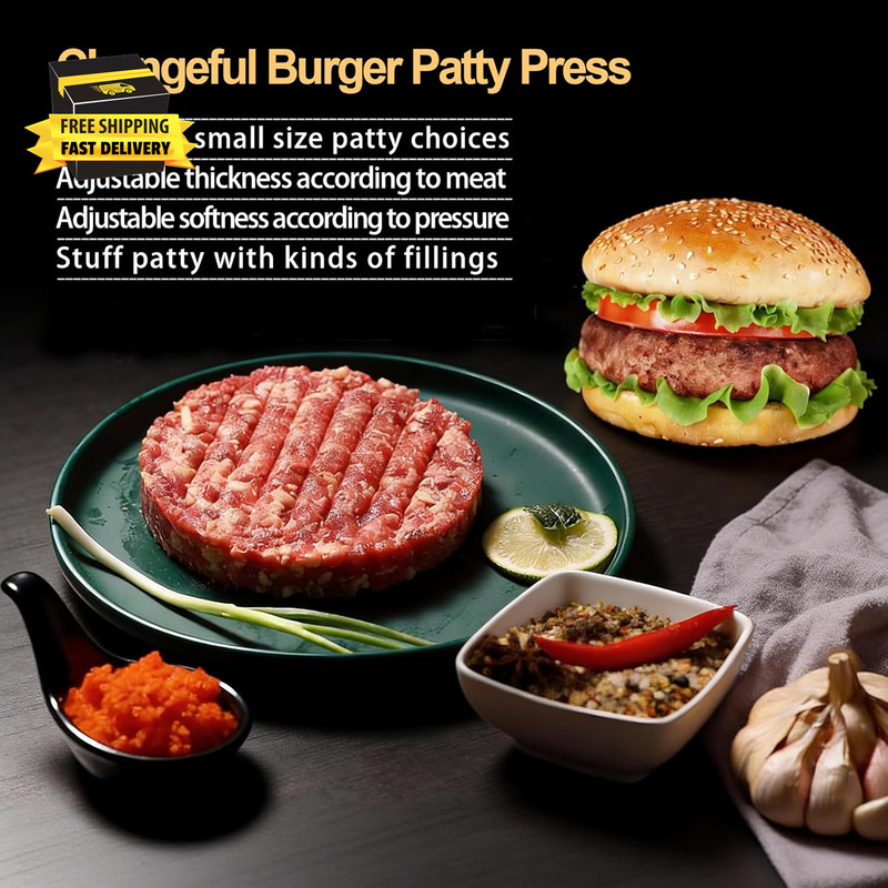 Burger Press Hamburger Patty Maker Slider Press Stuffed Burger Patty Press Regul gallery
