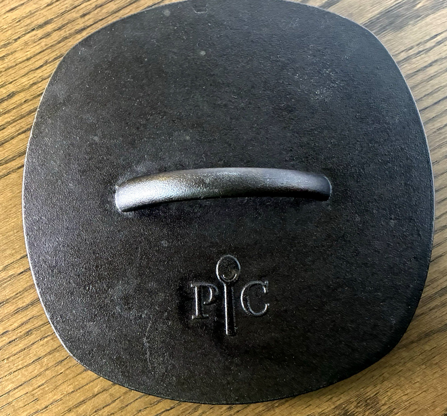 Pampered Chef Cast Iron Grill Griddle Burger Press Round 8" 8.5" Item# 2875 gallery