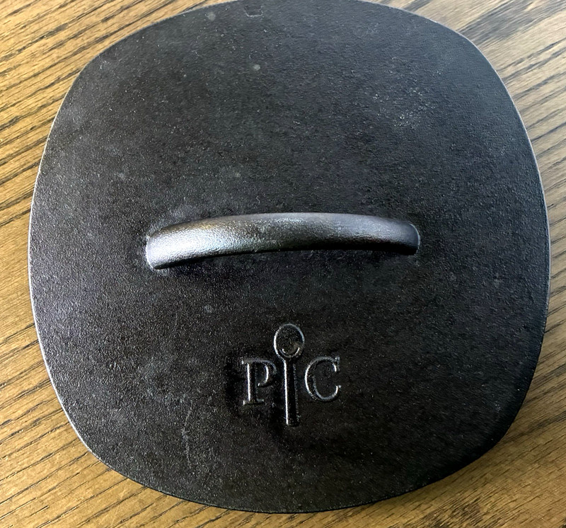 Pampered Chef Cast Iron Grill Griddle Burger Press Round 8" 8.5" Item# 2875 gallery