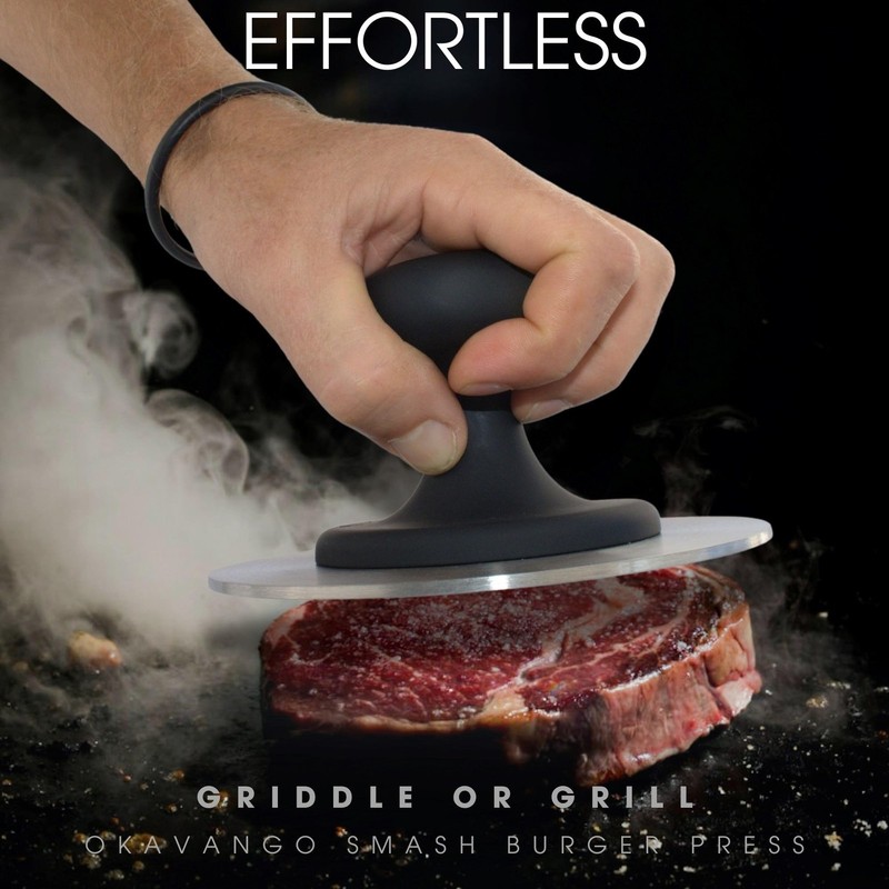 Okavango Burger Press Smash Burger Press - Hamburger Smasher Tool for Griddle... gallery