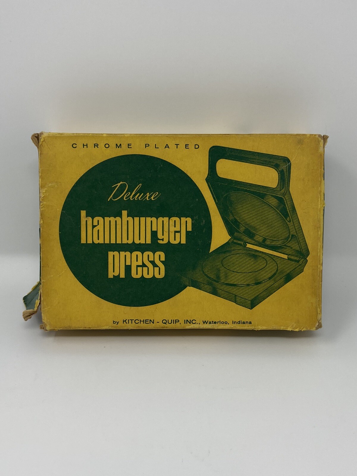 Vintage Deluxe Hamburger Press With Box Model 1100 Made in USA gallery