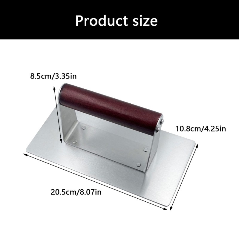 Durable Manual Pressing Tool Square Hamburger Molds For Even Thickness gallery