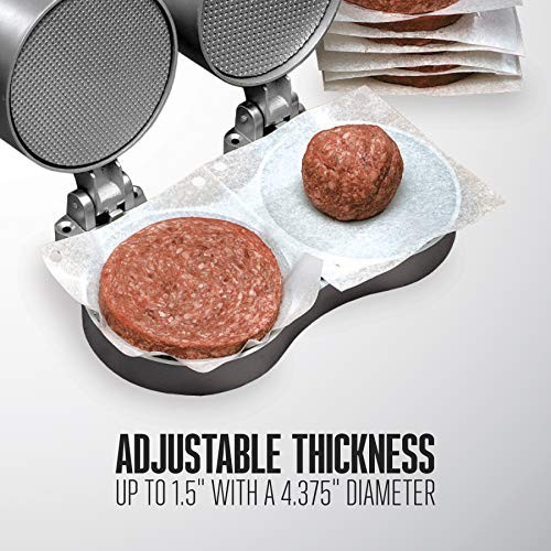 Double Burger Press 4 1/2 Inch Patties Hamburger Crab Cake Sausage Spring gallery