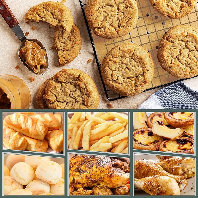 200pcs Air Fryer Parchment Paper Disposable Liner 8.5in x 8.5in, Brown gallery
