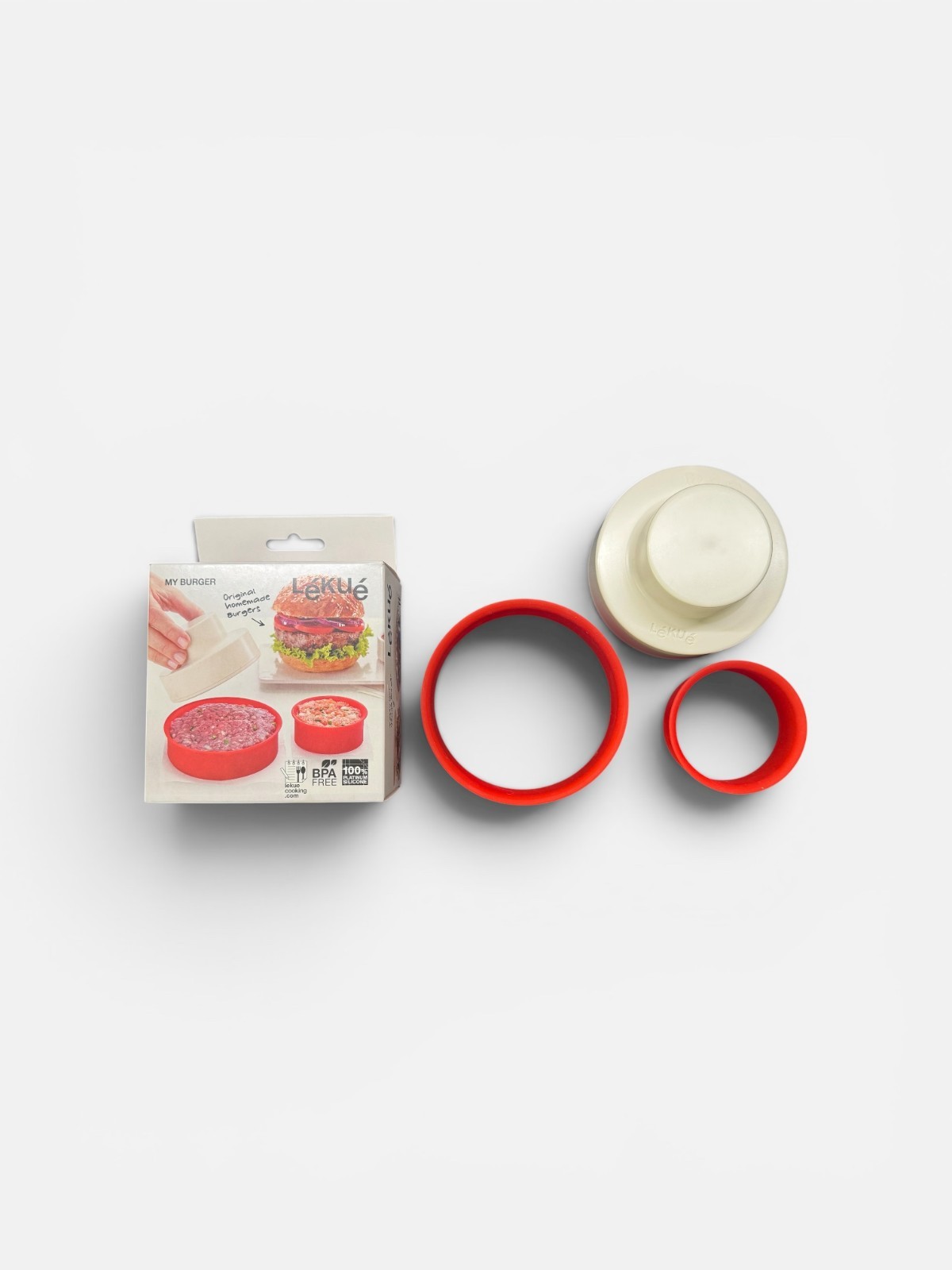Lekue My Burger Silicone Burger Press Mold Maker BPA Free New In Box gallery