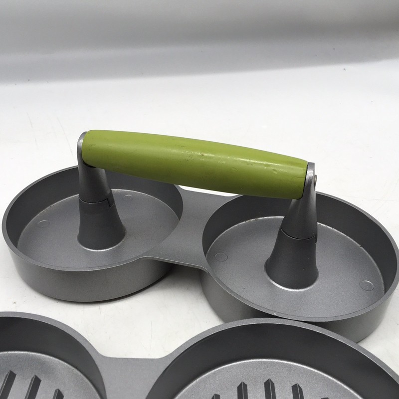 Crate And Barrel Double Burger Press - With Sticker Never Used! gallery