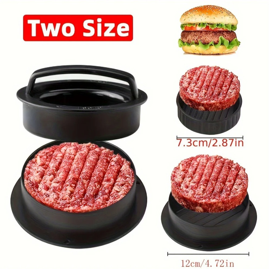 1 Set Non-stick Hamburger & Meat Pie Mold – Perfect for Kitchen and Home Cooking