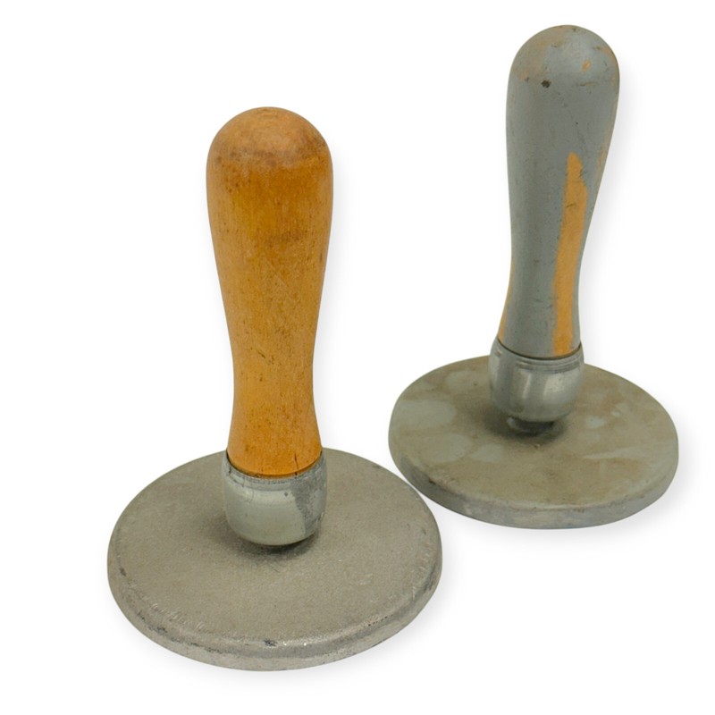 Grilling Press Burger Making Tools Wood Handle, 2 pcs gallery