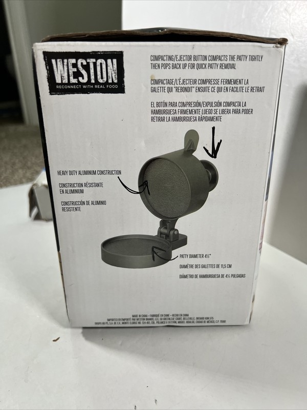 Weston Burger Express Patty Ejector Hamburger Press Plus Patty Paper Sheets gallery