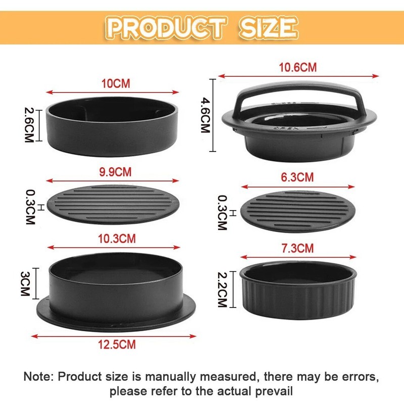 Hamburger Meat Press Maker Round Shape Non-Stick Stuffed Burger Patties Beef Gri gallery
