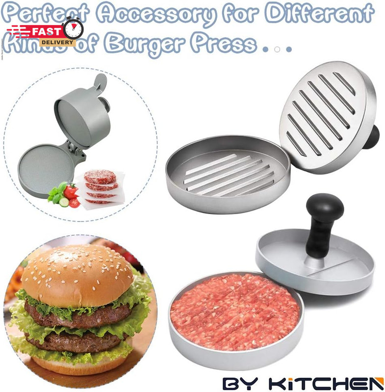 Burger Patty Paper, 5.5 X 5.5In, Set of 300, Patty Paper Squares, Baking Parchme gallery