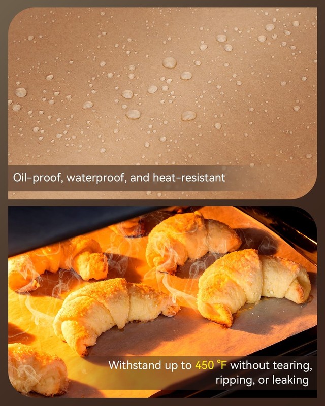 Parchment Paper Sheets, 9x13 In Non-Stick Precut Baking 9x13in-100pcs gallery