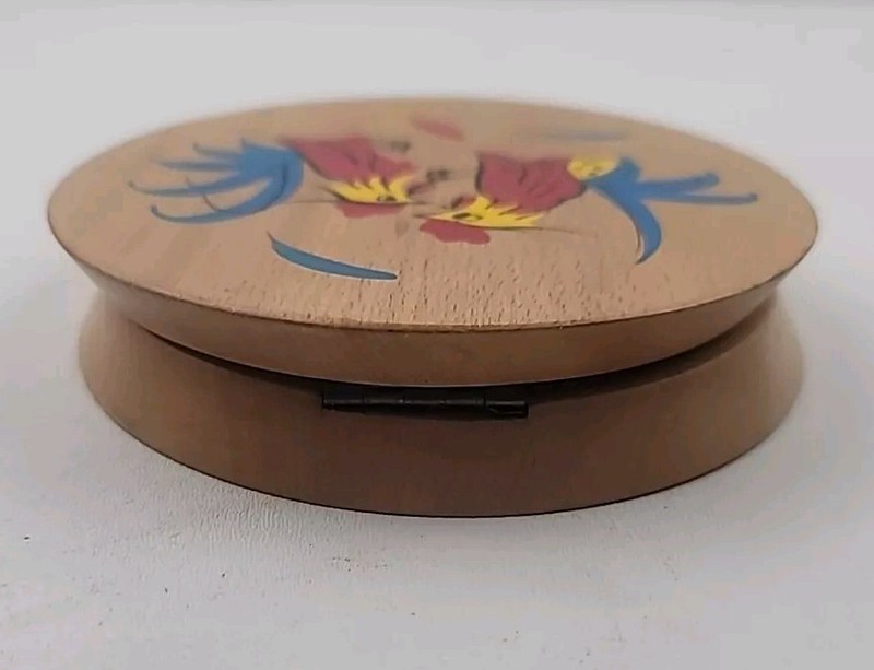 Vintage Retro Wooden Tortilla Maker/Hamburger Press Fighting Cocks 1950s gallery