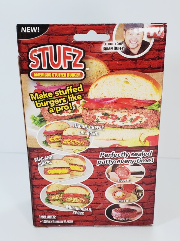 NEW STUFZ Americas Stuffed Burger Make Burgers Like a Pro, As-Seen-On TV gallery