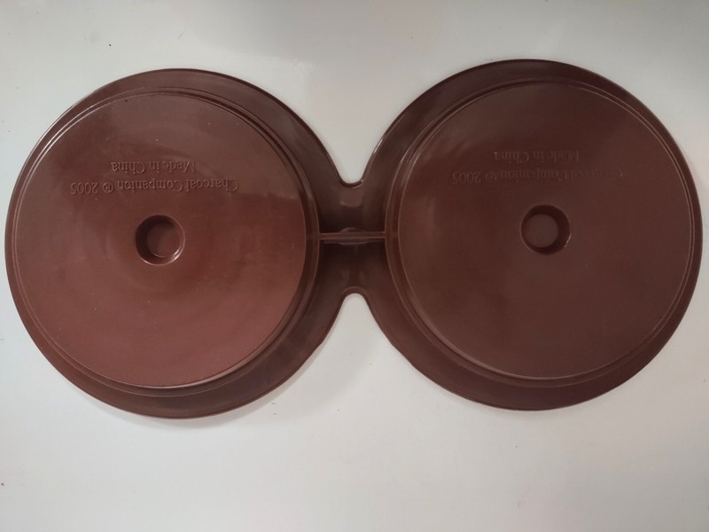 Charcoal Companion Double Hamburger Press Mold 2005 Burger 4.5" Circular Patties gallery