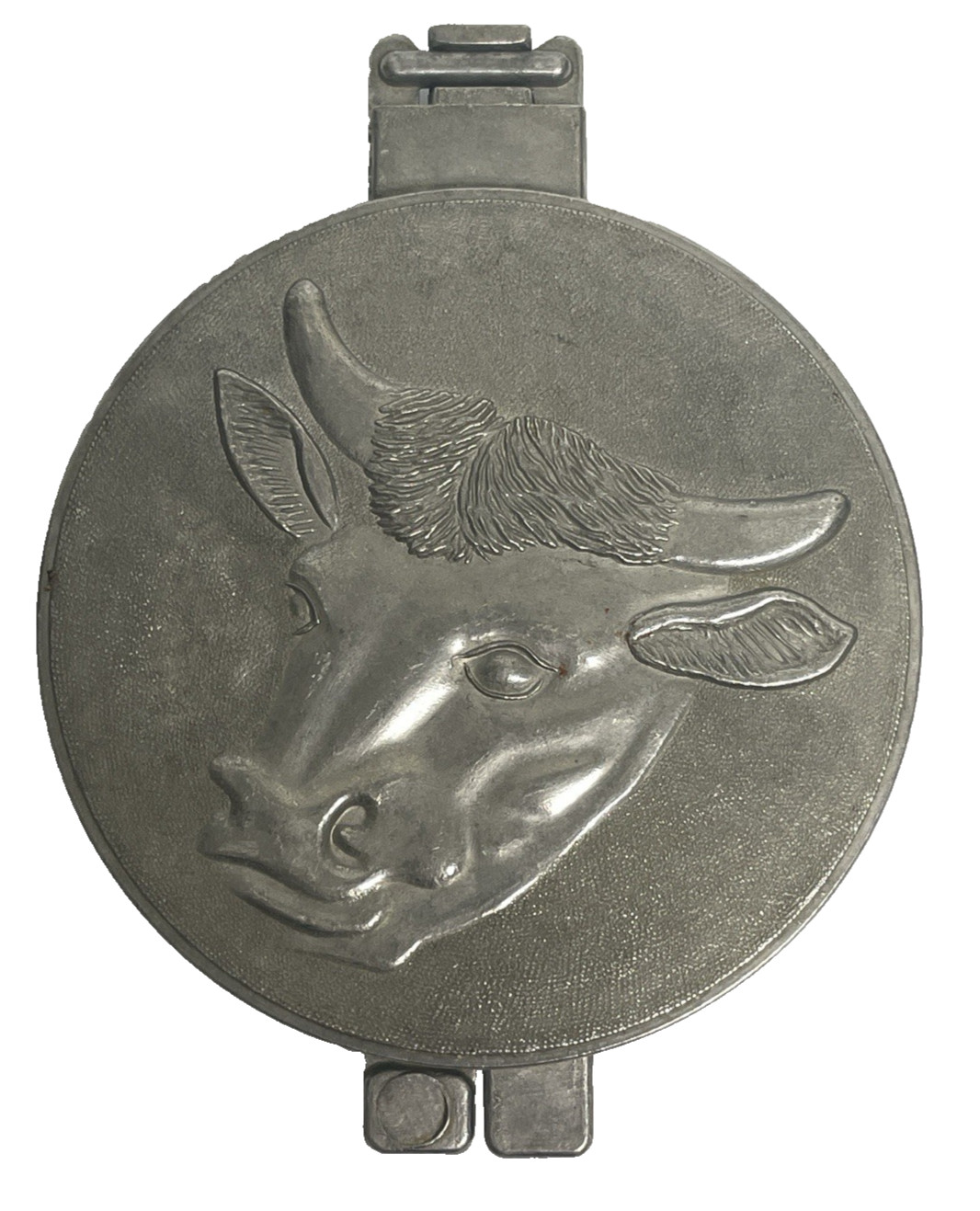 Vintage Aluminum Hamburger Press Bull Head Taiwan Cast Meat Patty Mold gallery