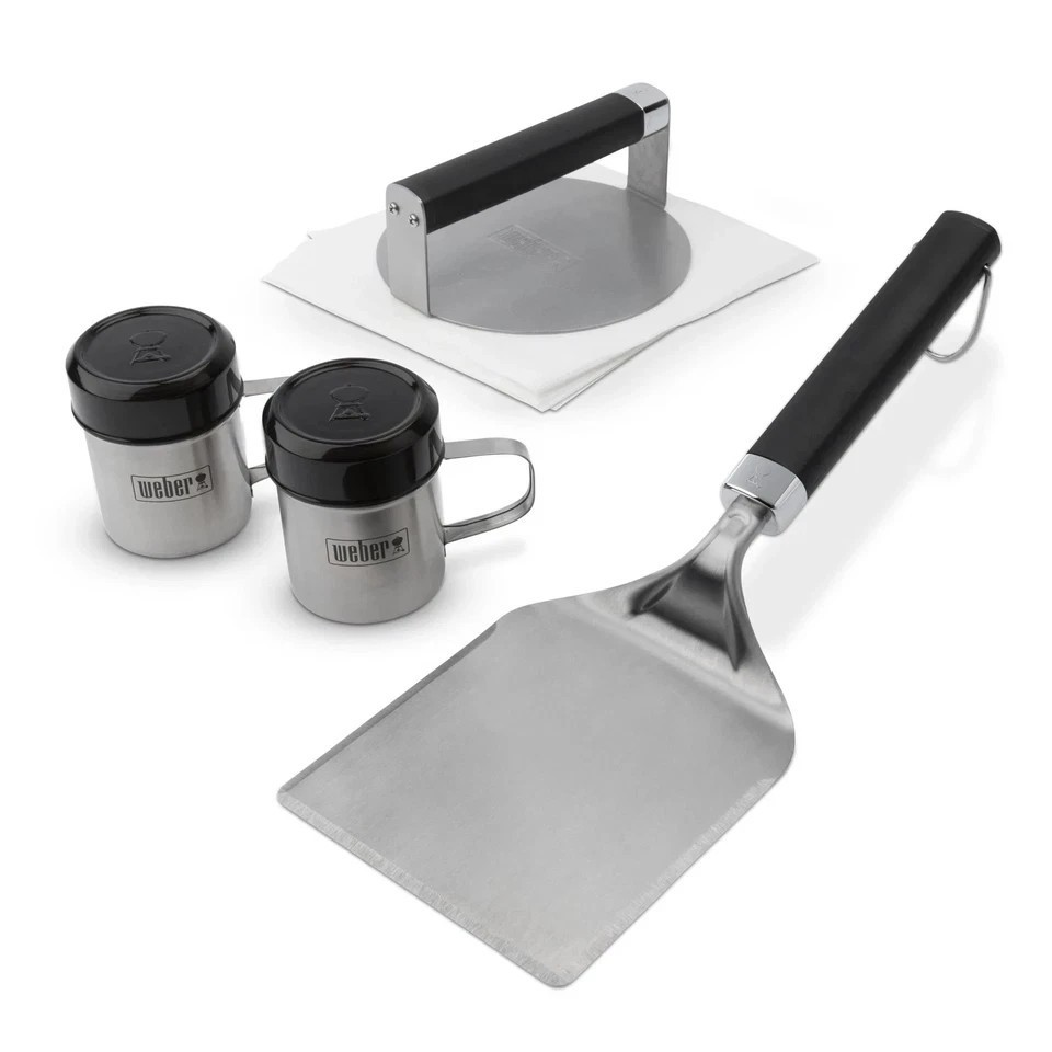 Weber Smashed Burger Combo Kit Set Stainless Steel gallery