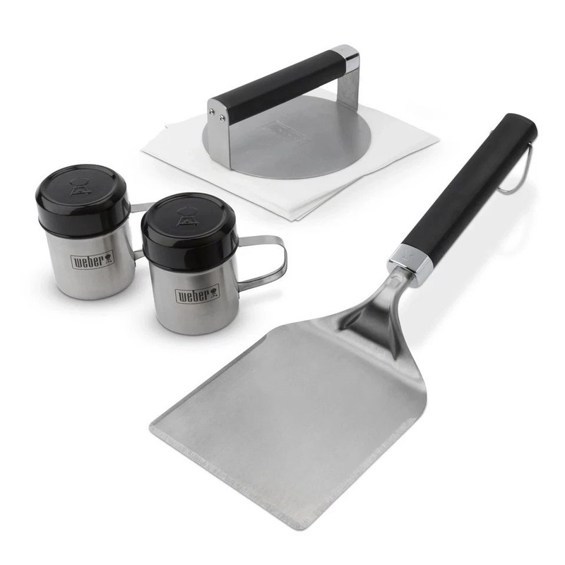 Weber Smashed Burger Combo Kit Set Stainless Steel gallery