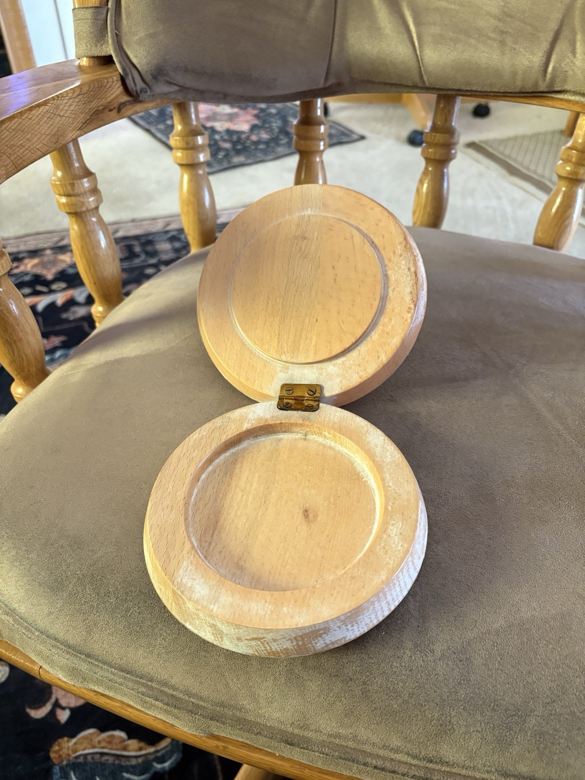 Retro Wooden Hamburger Press, Vintage gallery
