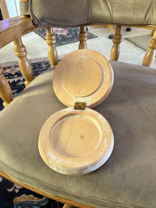 Retro Wooden Hamburger Press, Vintage gallery