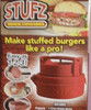STUFZ Stuffed Burger Press Maker Large 4in Non-Stick Plastic Red gallery