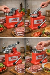 14cm Burger Press Patty Maker – Round Hamburger Mould – Heavy Duty