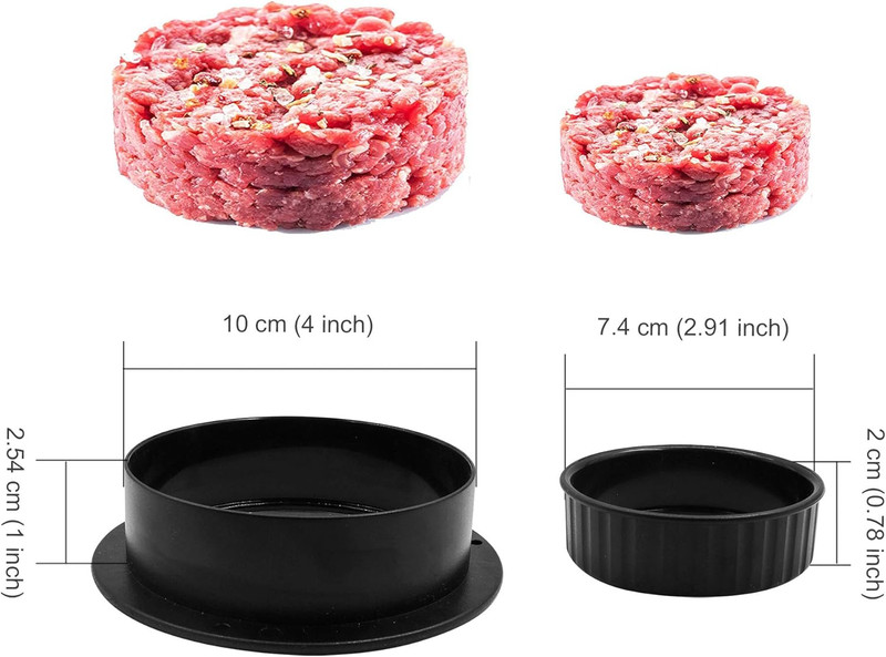 Burger Mold Hamburger Press Patty Maker Different Size Patty Molds, Works Best f gallery