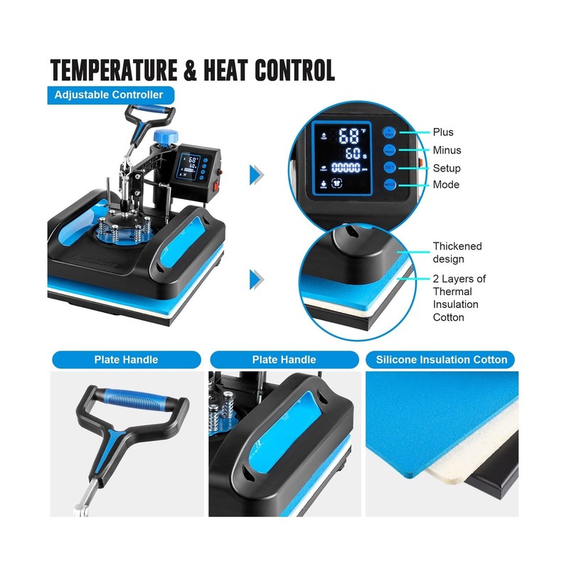 Pro Heat Press 15x15 Inch, 8 in 1 Heat Press Machine with 30 OZ Tumbler Press... gallery