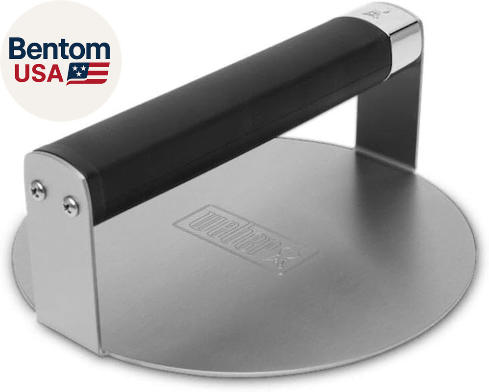 Griddle Smashed Burger Press – Stainless Steel Smash Burger Tool with Non‑Slip G gallery