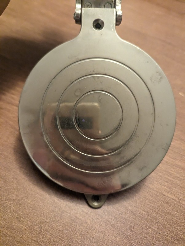 Vintage hamburger press aluminum counter/wall mount gallery