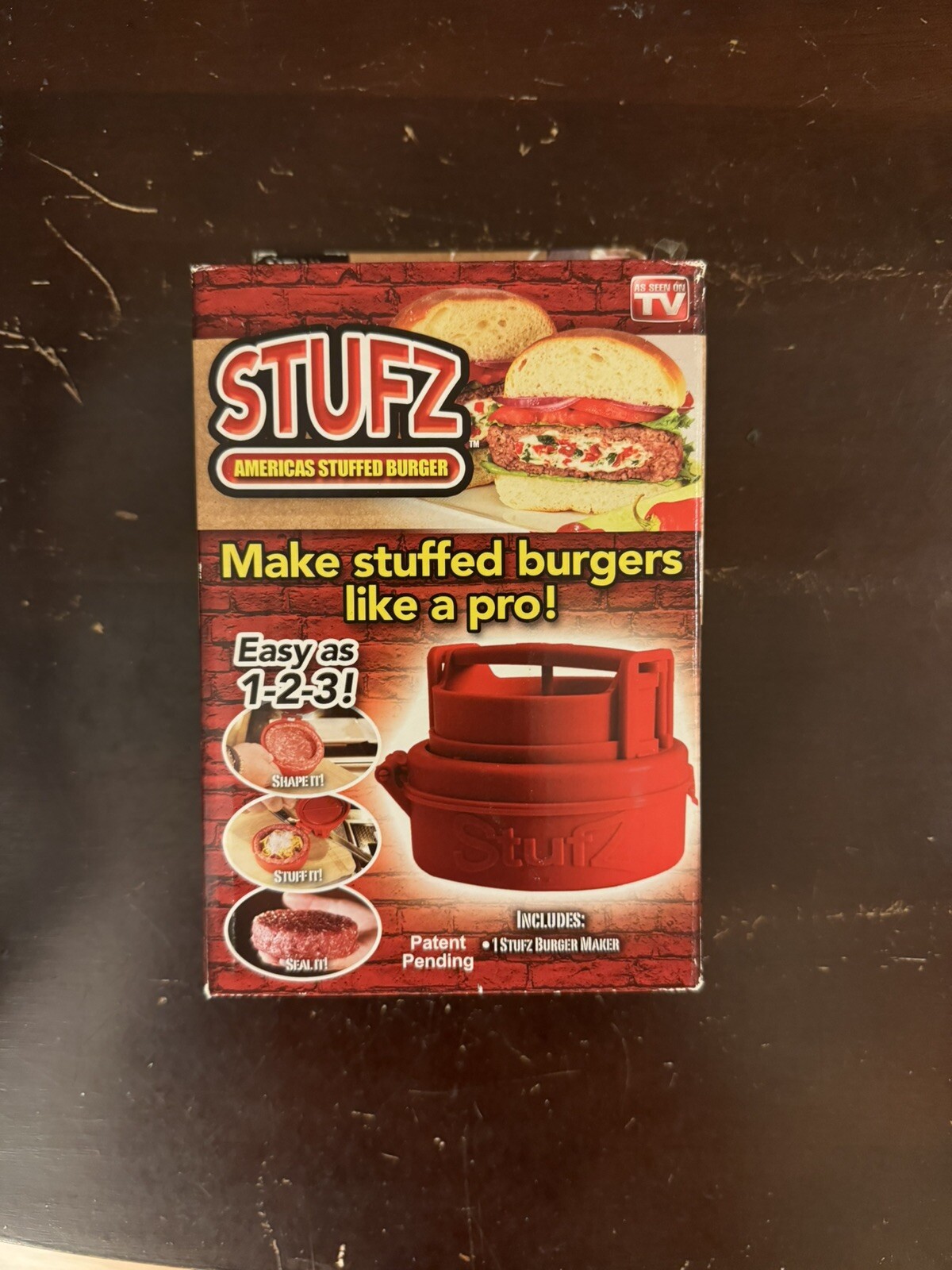 STUFZ AS SEEN ON TV STUFFED BURGER MAKER PRESS 2013 OLD STOCK FREE USA gallery