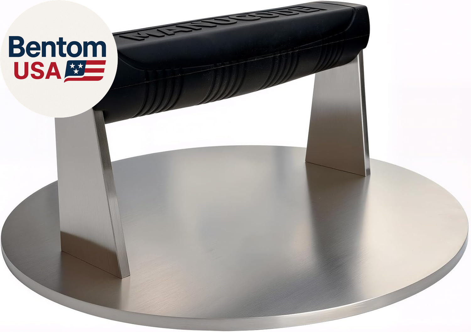 Stainless Steel Burger Smasher 3.25 LB – 8 Inch Steak Weight for Smash Burgers, gallery