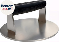 Stainless Steel Burger Smasher 3.25 LB – 8 Inch Steak Weight for Smash Burgers,