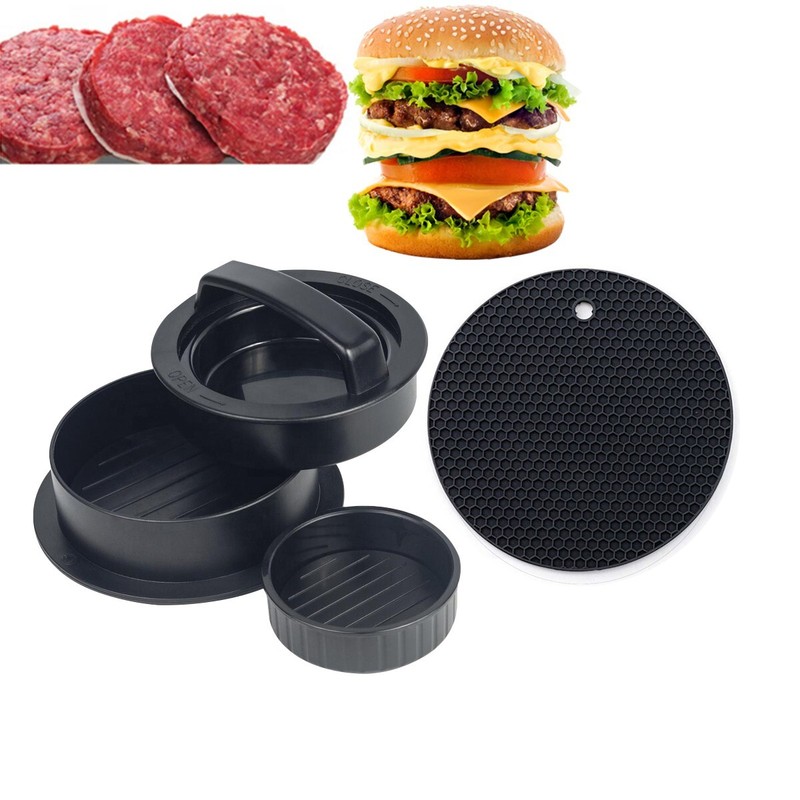Non Stick Stuffed Burger Press Hamburger Patty Molds Maker Sliders Kitchen gallery