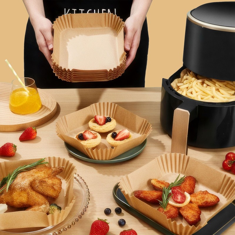 Small Air Fryer Liners Disposable 2 Qt for COSORI 2.1 4.7 inch, Paper gallery