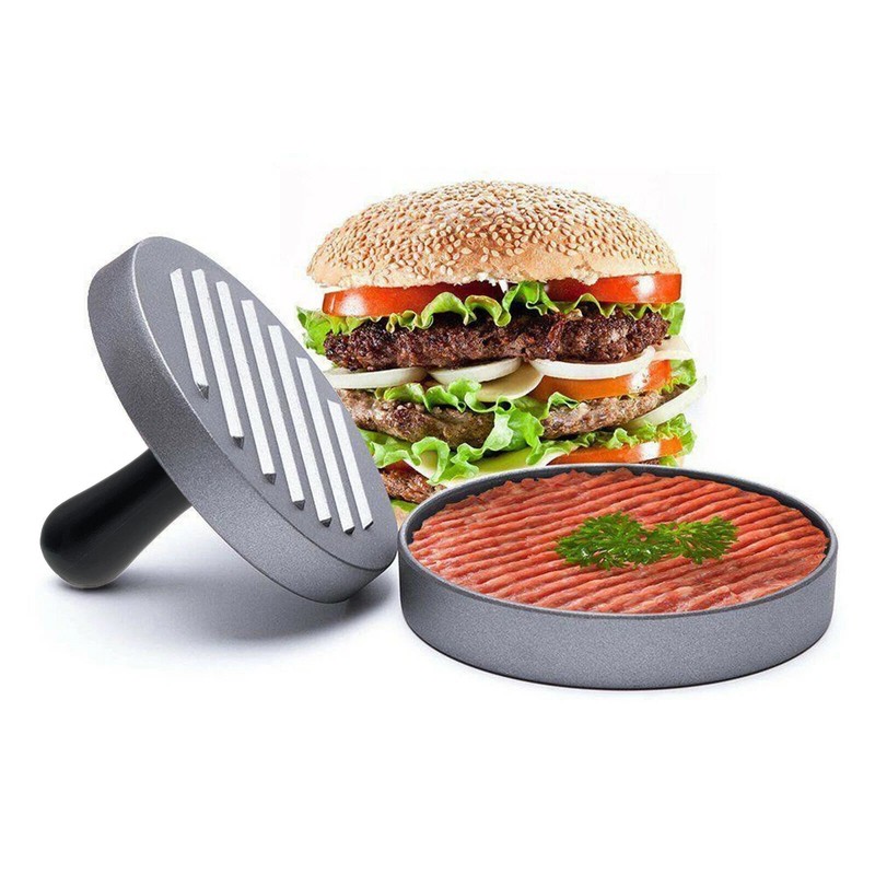Hamburger Patty Maker Grill Press Large Round Burger Metal Mould Cooking Tools gallery