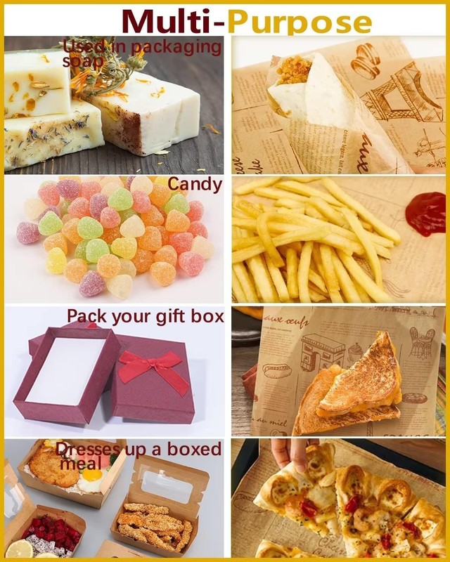 Katbite 100 Pcs Sandwich Wrapping Paper, 12x12 Inch 100 Pcs, 12"x12“-100 gallery