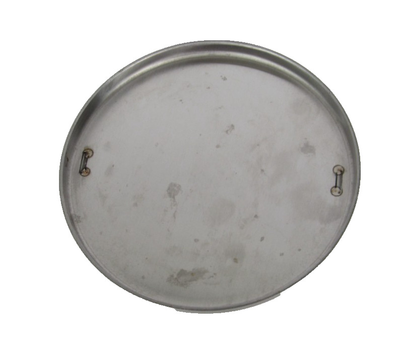 Char-Griller Flat Iron Griddle Burger Press Silver Metal, 6" Diameter Round NEW gallery