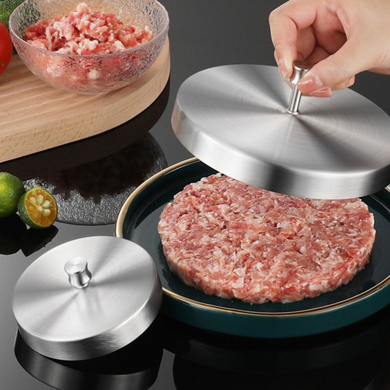 Burger Press Tool Sandwich Patty Maker Stainless Steel Meat Mold gallery