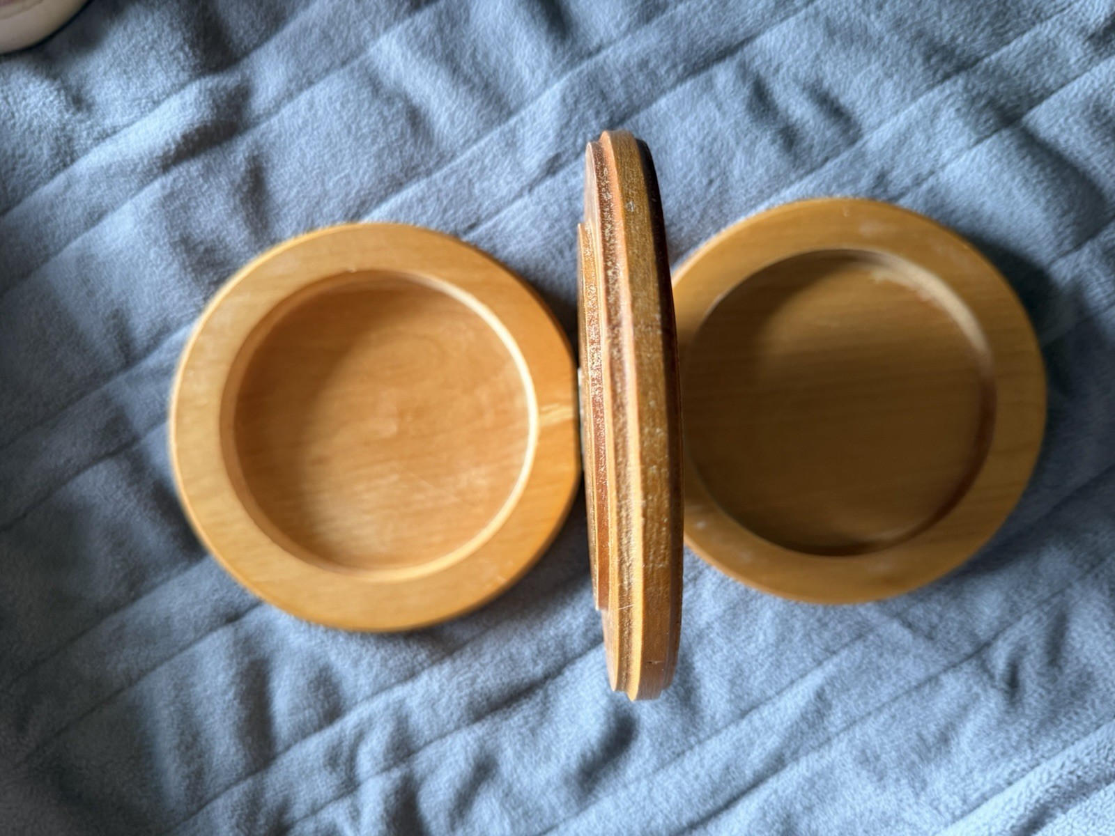 Vintage Wooden double Hamburger Press with Colorful Singing Rooster Design gallery