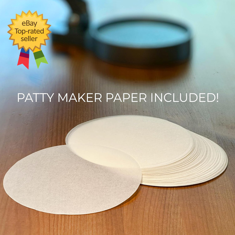 Burger Press Patty Maker Adjustable Thickness 1/4 Lb to 3/4 Lb with Ejector gallery