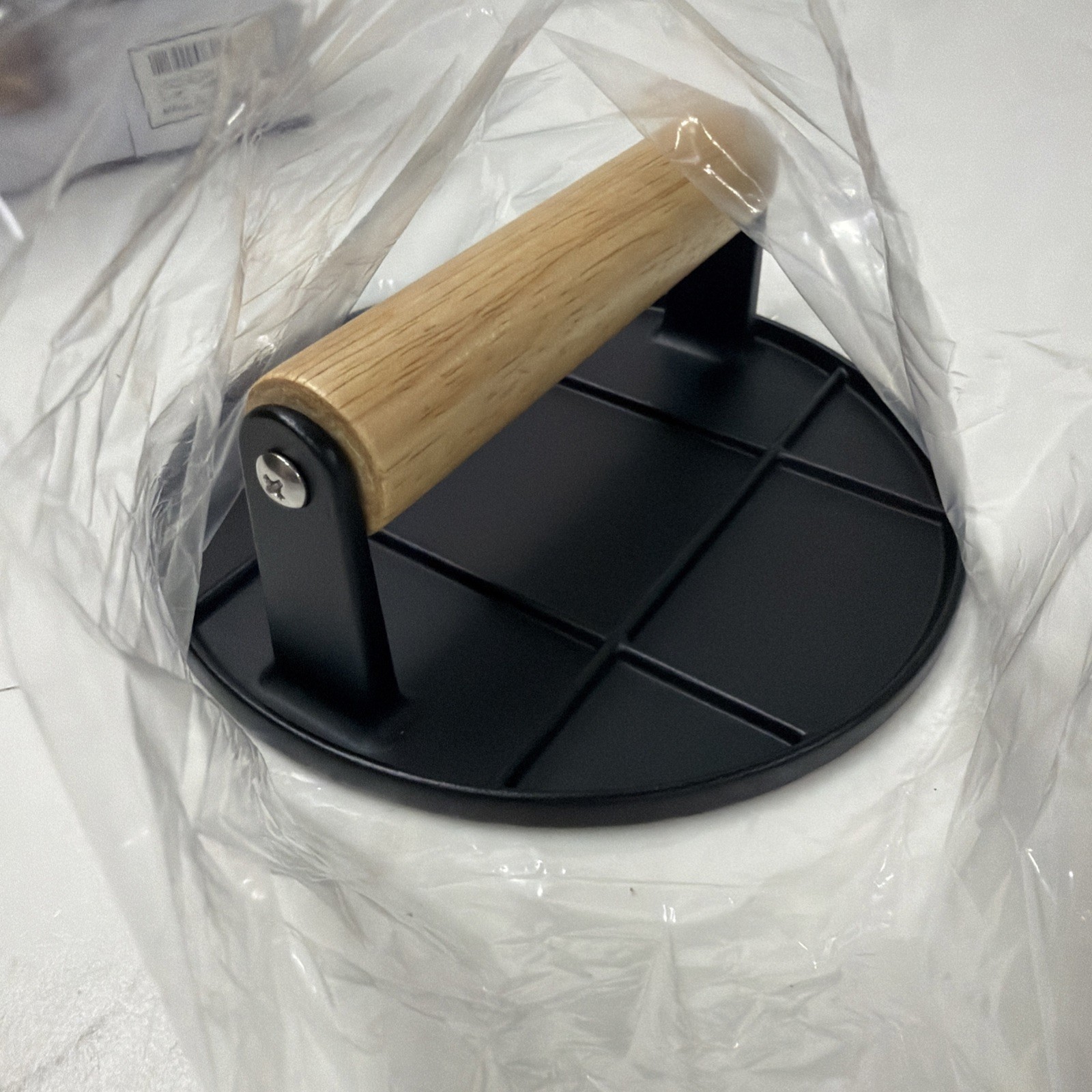 Burger Press Aluminum Alloy Outdoor Non Stick Round Hand Meat Burger Press gallery