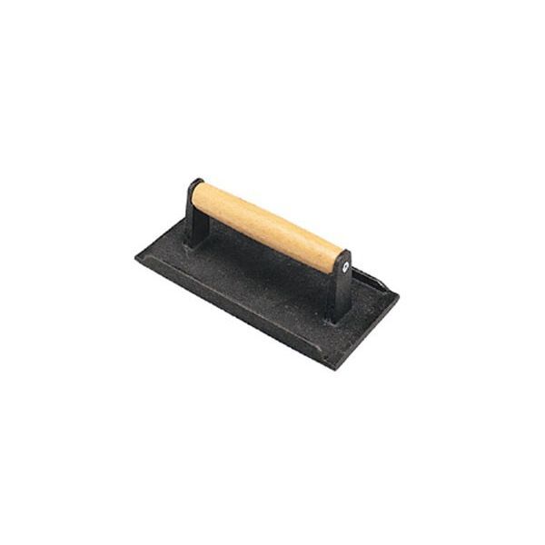 Winco SWA-9 Cast Iron Steak Weight | 5-1/4 x 9