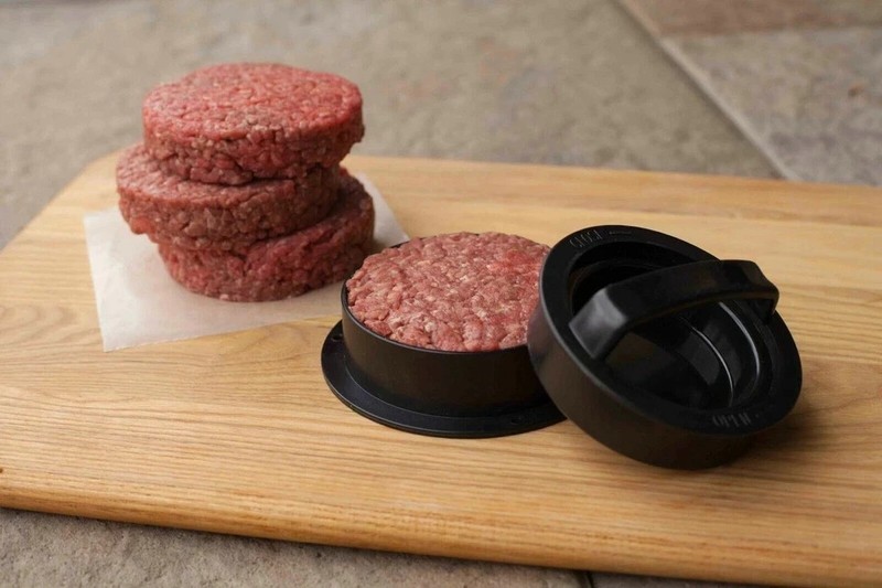 Non Stick Stuffed Burger Press Hamburger Patty Molds Maker Sliders BBQ 3 IN 1 US gallery